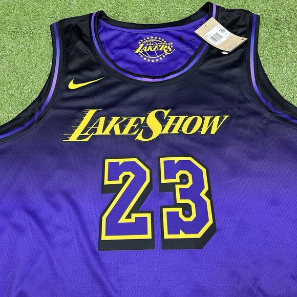 Nike Los Angeles Lakers LeBron James City Edition Swingman Jersey Men’s 3XL NWT - Picture 3 of 9
